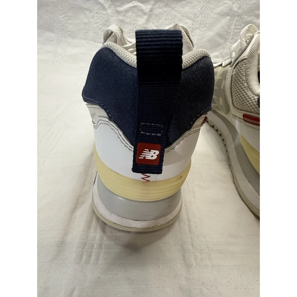 New Balance 574 Reimagined White Natural Indigo Mens Size 8